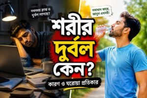 শরীর দুর্বল লাগার কারণ ও প্রতিকার: ক্লান্তি দূর করার কার্যকর টিপস